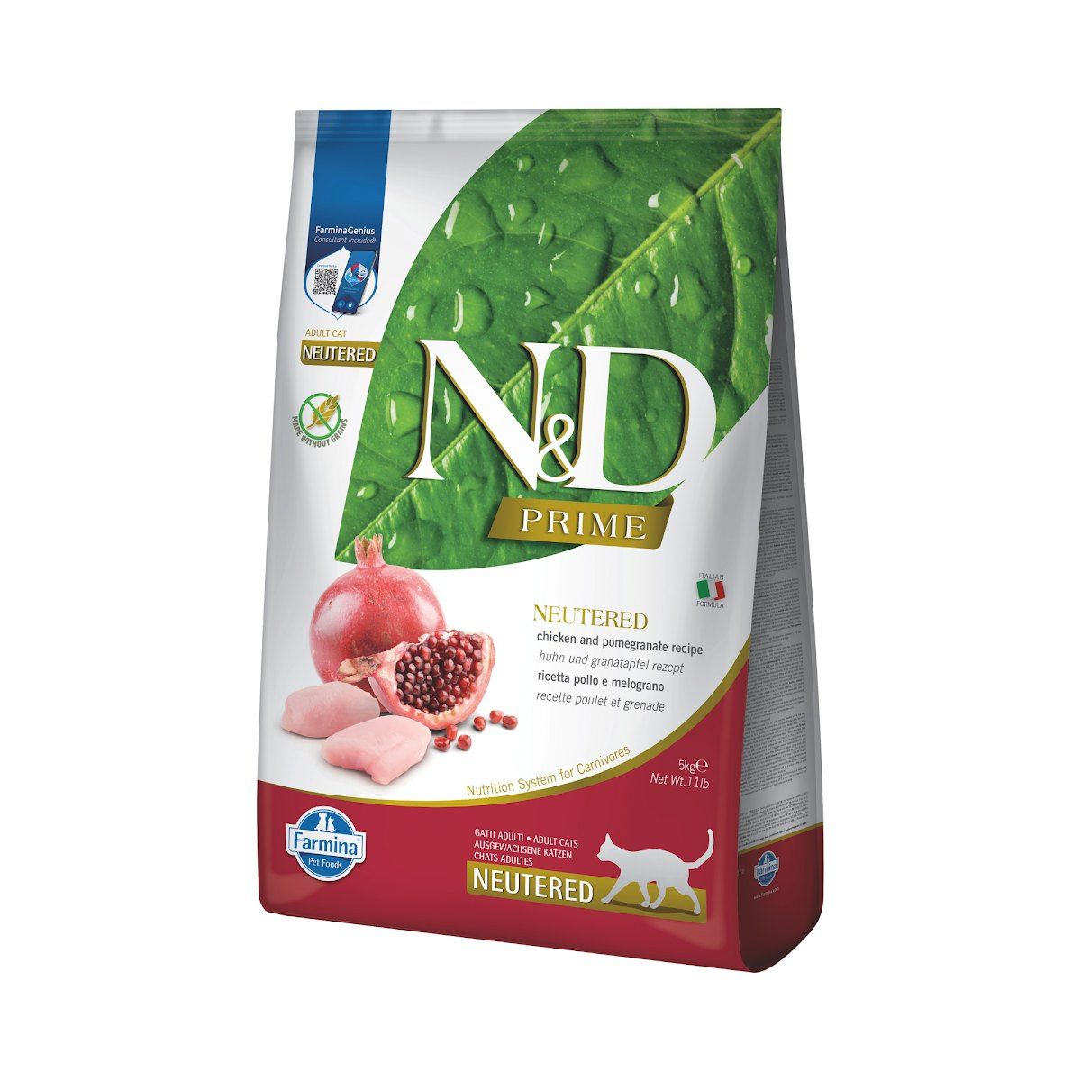 Farmina N&D Prime Pollo y Granada Pienso Sin Cereales para Gatos Esterilizados