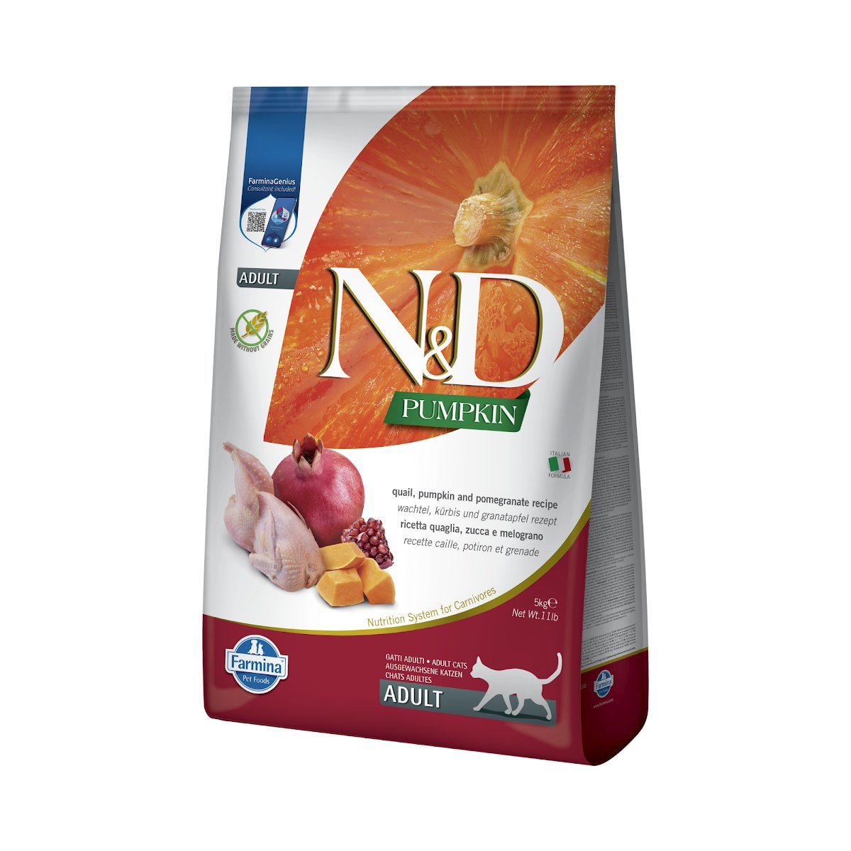 Farmina N&D Pumpkin Codorniz, Calabaza y Granada Pienso Sin Cereales para Gatos Farmina N&D Pumpkin Codorniz, Calabaza y Granada Pienso Sin Cereales para Gatos