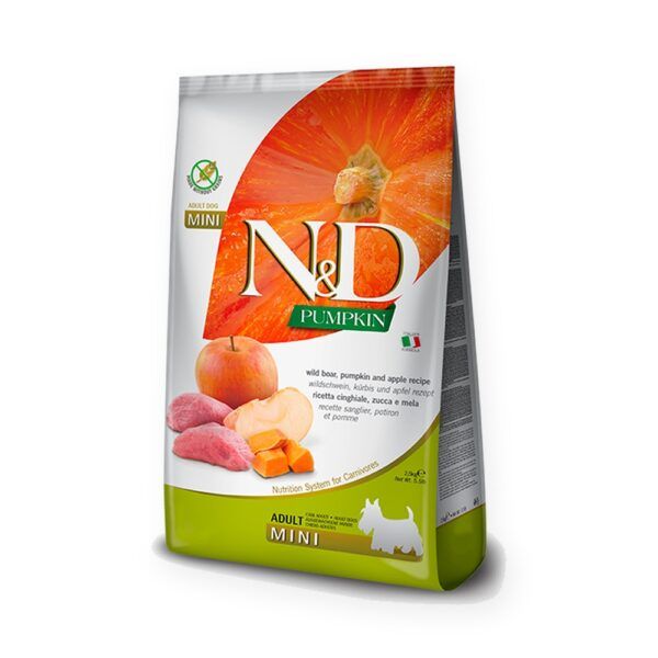 Farmina N&D Pumpkin Jabalí y Manzana Pienso Sin Cereales para Perros Mini