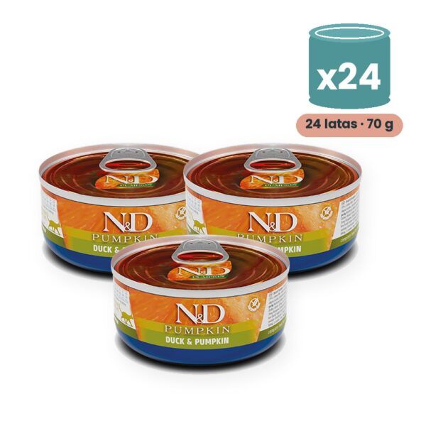 Farmina N&D Pumpkin Pato y Calabaza Comida Húmeda para Gatos Pack 24x70 g