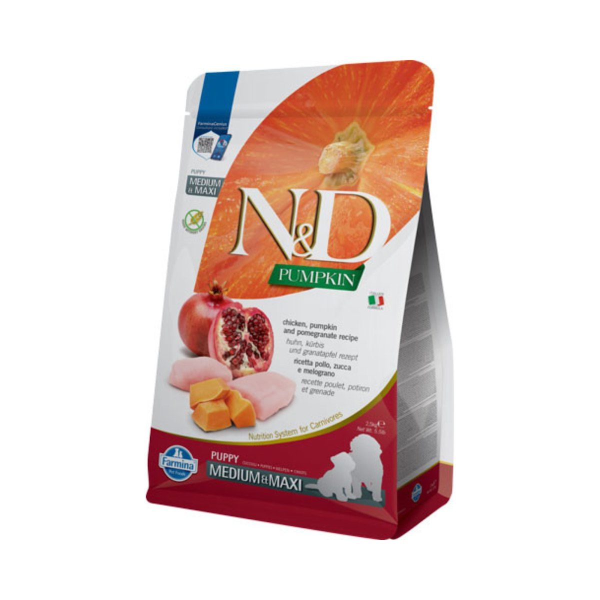 Farmina N&D Pumpkin Pollo y Granada Pienso Sin Cereales para Cachorros Medianos y Grandes Farmina N&D Pumpkin Pollo y Granada Pienso Sin Cereales para Cachorros Medianos y Grandes