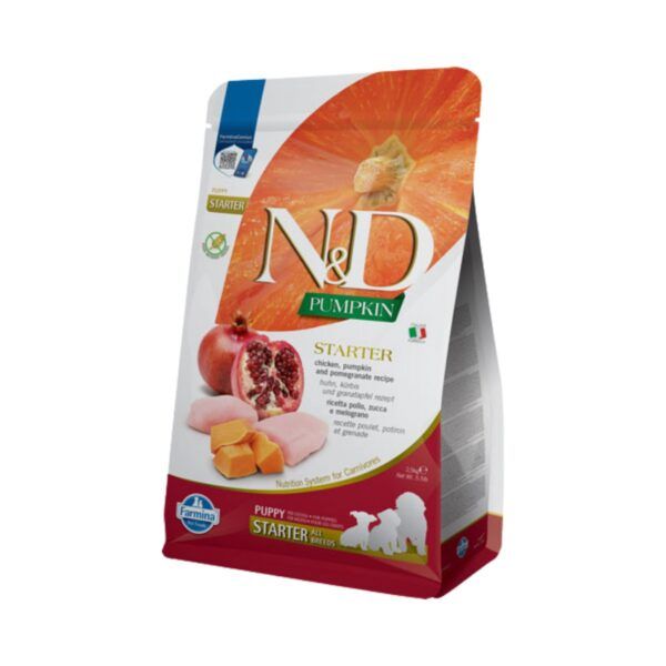 Farmina N&D Pumpkin Pollo y Granada Pienso Sin Cereales para Cachorros Starter