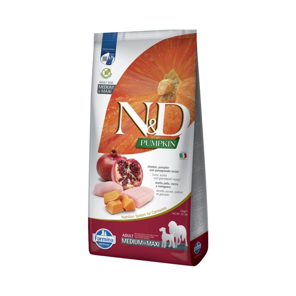 Farmina N&D Pumpkin Pollo y Granada Pienso Sin Cereales para Perros Medianos y Grandes Farmina N&D Pumpkin Pollo y Granada Pienso Sin Cereales para Perros Medianos y Grandes