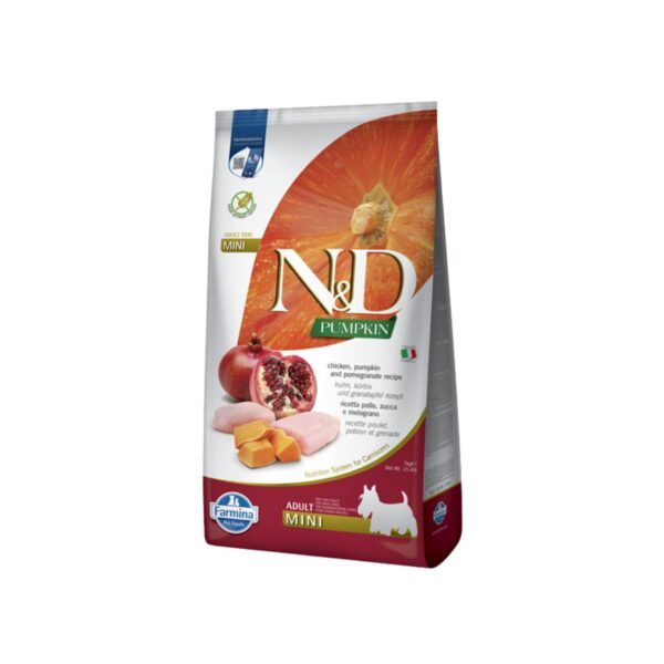Farmina N&D Pumpkin Pollo y Granada Pienso Sin Cereales para Perros Mini