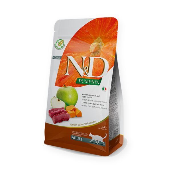 Farmina N&D Pumpkin Venado, Calabaza y Manzana Pienso Sin Cereales para Gatos