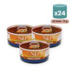 Farmina N&D Pumpkin Venado y Calabaza Comida Húmeda para Gatos Pack 24x70 g