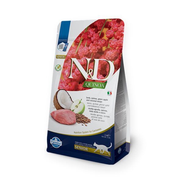Farmina N&D Quinoa Cordero Pienso Sin Cereales para Gatos Senior