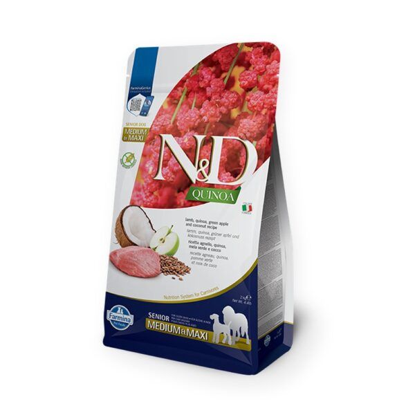 Farmina N&D Quinoa Cordero Pienso Sin Cereales para Perros Senior Medianos y Grandes