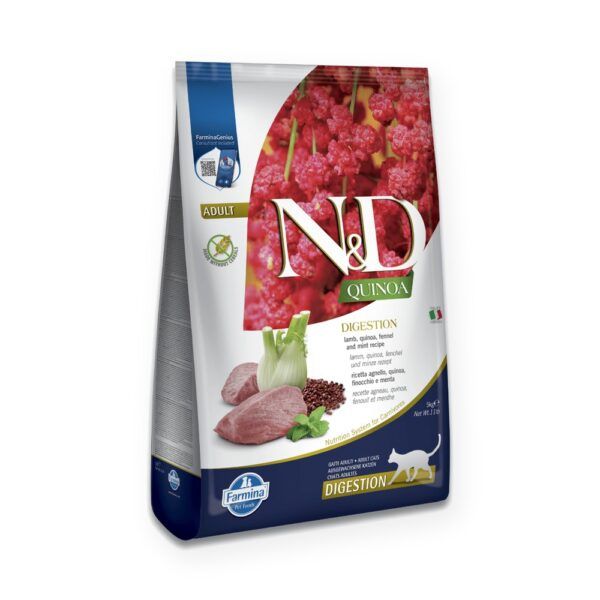 Farmina N&D Quinoa Digestion Cordero Pienso Sin Cereales para Gatos