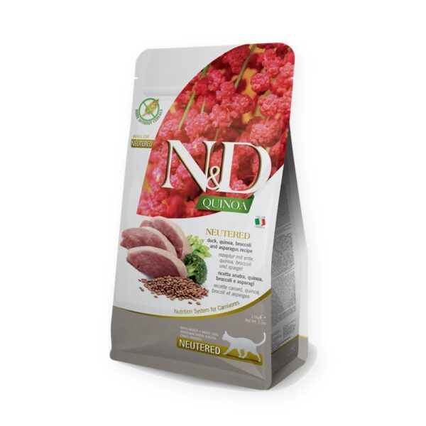 Farmina N&D Quinoa Pato Pienso Sin Cereales para Gatos Esterilizados