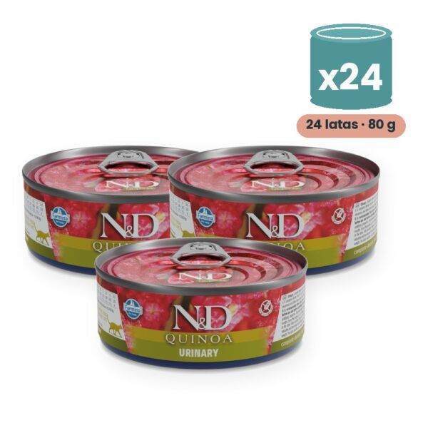Farmina N&D Quinoa Urinary Pato Comida Húmeda para Gatos Pack 24x80 g