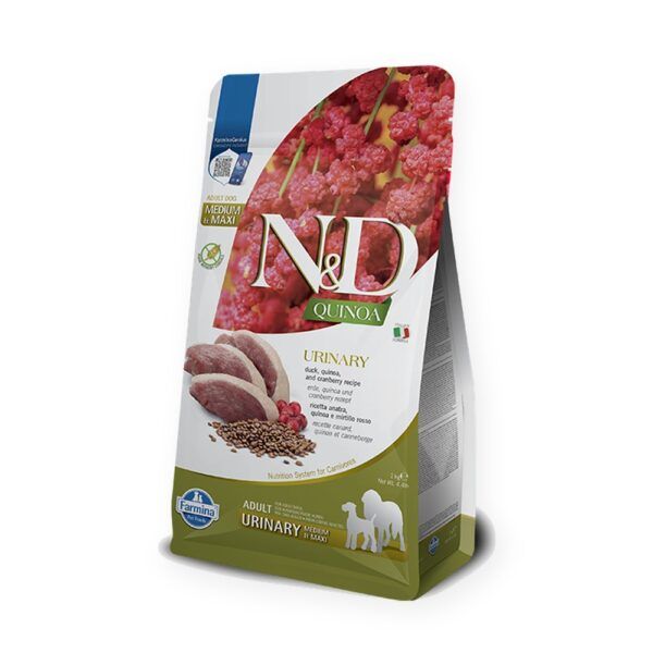 Farmina N&D Quinoa Urinary Pato Pienso Sin Cereales para Perros Medianos y Grandes