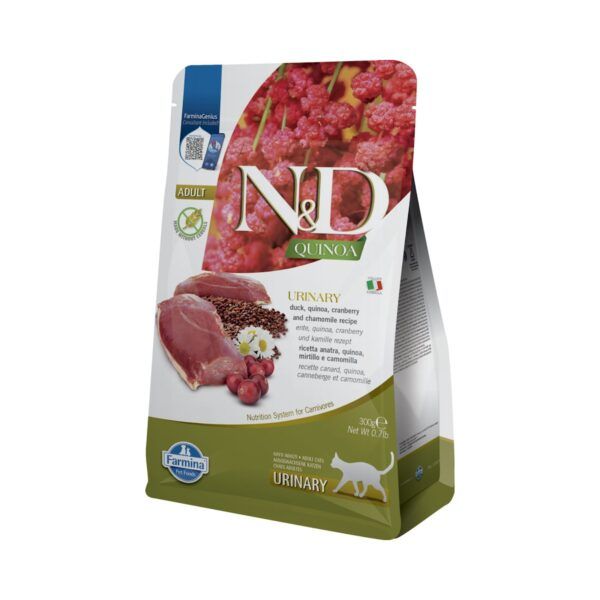 Farmina N&D Quinoa Urinary Pato Pienso Sin Cereales para Gatos 300 Gr