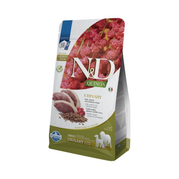Farmina N&D Quinoa Urinary Pato Pienso Sin Cereales para Perros Medianos y Grandes