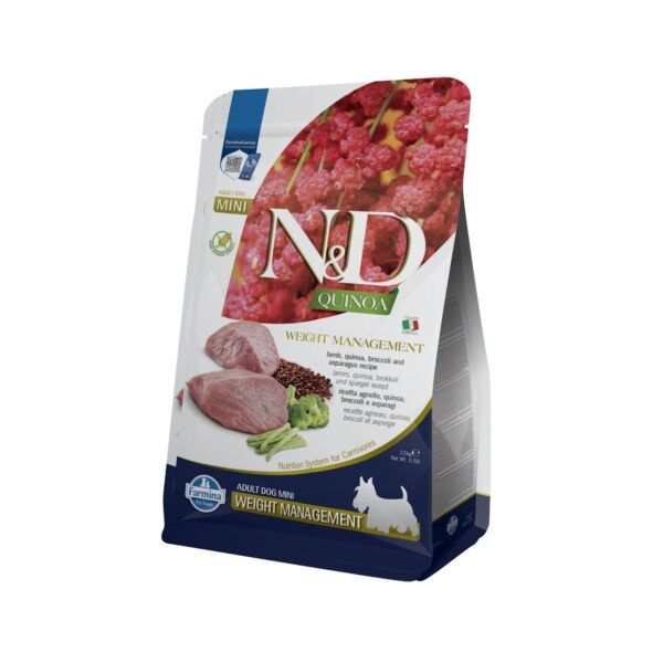 Farmina N&D Quinoa Weight Management Cordero Pienso Sin Cereales para Perros Mini