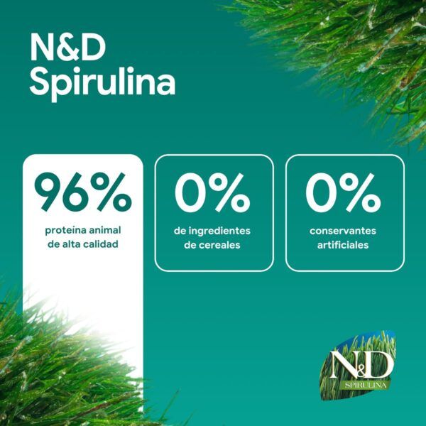 Farmina N&D Spirulina - información oficial de la marca