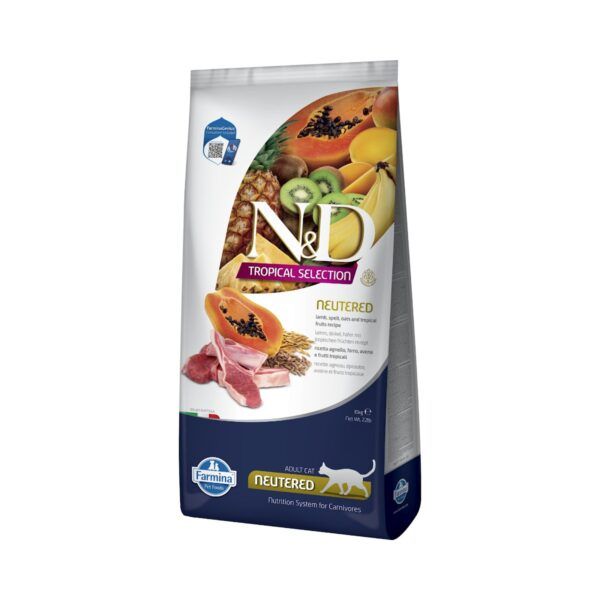 Farmina N&D Tropical Selection Cordero y Frutas Tropicales Pienso para Gatos Esterilizados