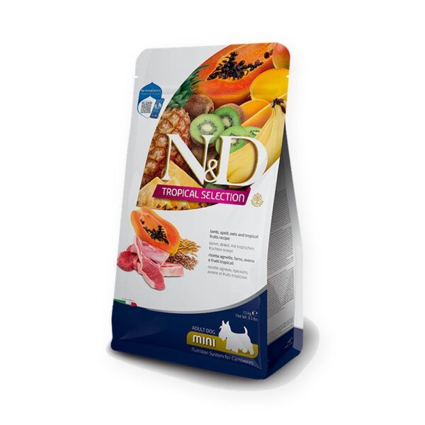 Farmina N&D Tropical Selection Cordero y Frutas Tropicales Pienso para Perros Mini