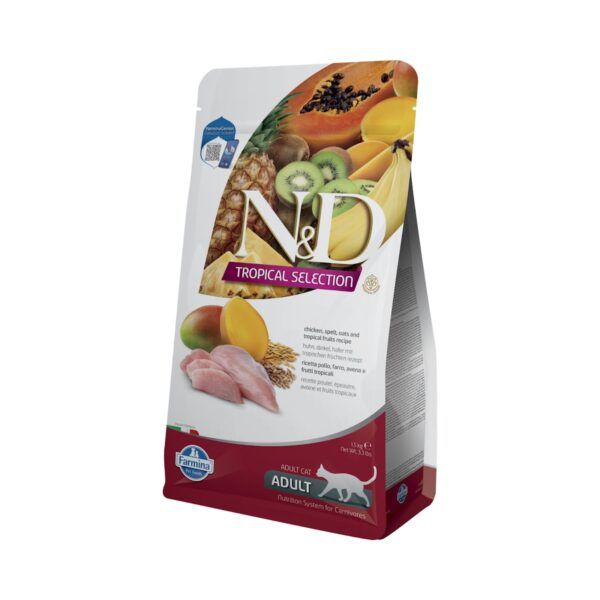 Farmina N&D Tropical Selection Pollo y Frutas Tropicales Pienso para Gatos 1,5 Kg