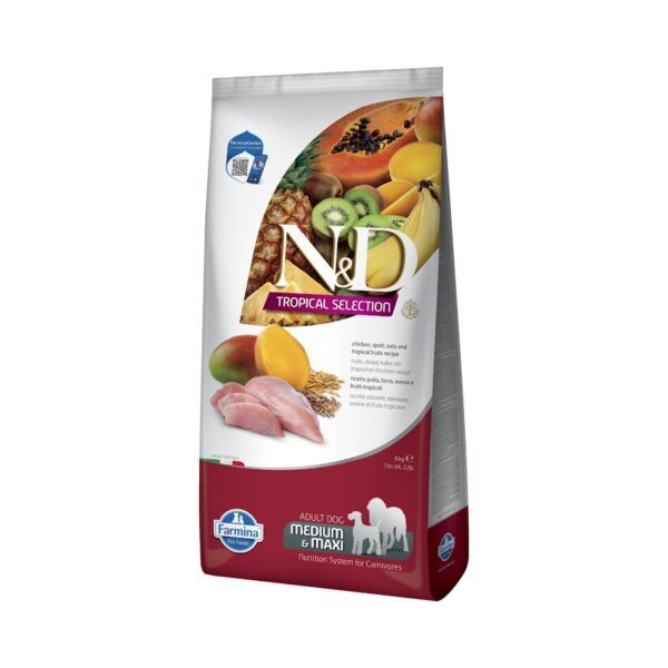 Farmina N&D Tropical Selection Pollo y Frutas Tropicales Pienso para Perros Medianos y Grandes