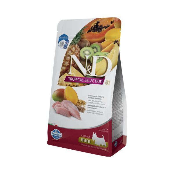 Farmina N&D Tropical Selection Pollo y Frutas Tropicales Pienso para Perros Mini 1,5 Kg