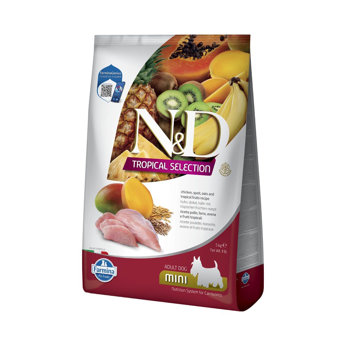 Farmina N&D Tropical Selection Pollo y Frutas Tropicales Pienso para Perros Mini Farmina N&D Tropical Selection Pollo y Frutas Tropicales Pienso para Perros Mini