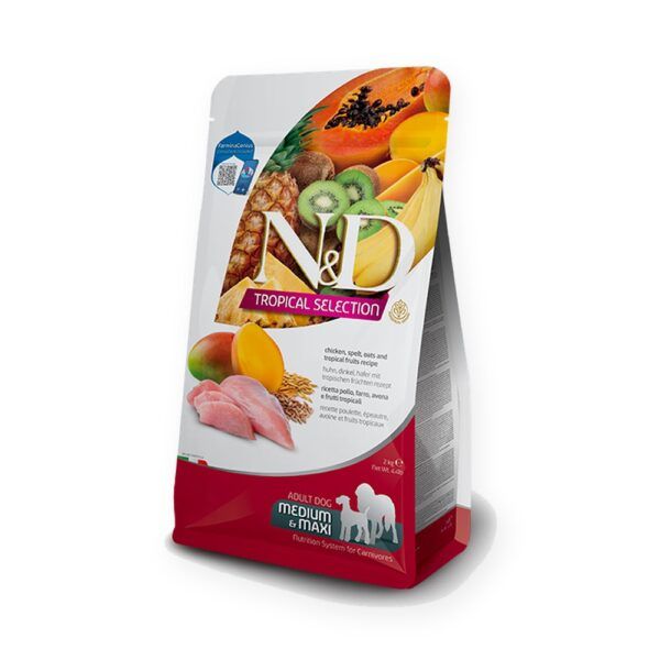 Farmina N&D Tropical Selection Pollo y Frutas Tropicales Pienso para Perros Medianos y Grandes