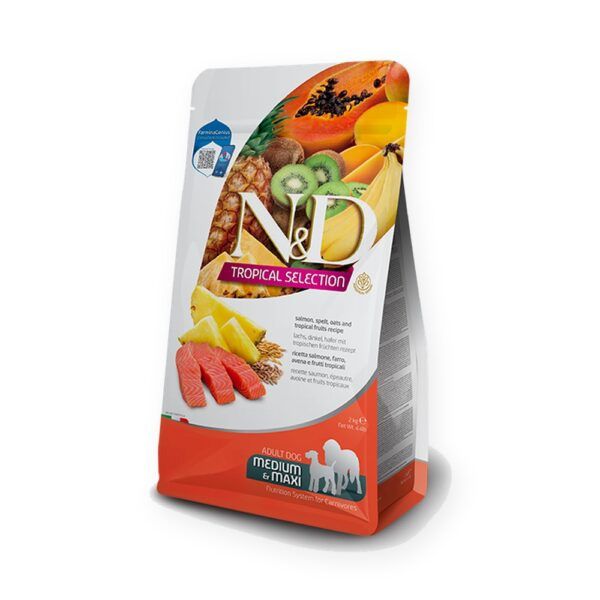 Farmina N&D Tropical Selection Salmón y Frutas Tropicales Pienso para Perros Medianos y Grandes