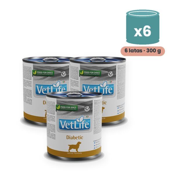 Farmina Vet Life Diabetic Comida Húmeda para Perros Pack 6x300 g
