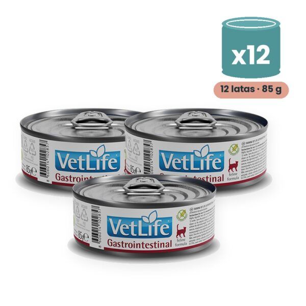 Farmina Vet Life Gastrointestinal Comida Húmeda para Gatos Pack 12x85 g