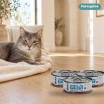 Gato junto a Farmina Vet Life Gastrointestinal Comida Húmeda para Gatos