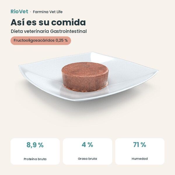 Composición de Farmina Vet Life Gastrointestinal Comida Húmeda para Perros