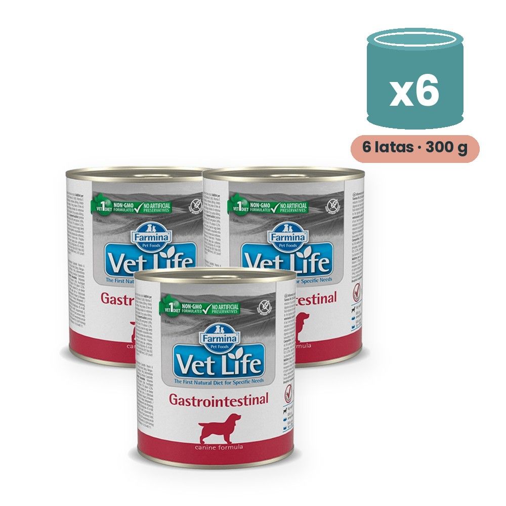 Farmina Vet Life Gastrointestinal Comida Húmeda para Perros Pack 6x300 g Farmina Vet Life Gastrointestinal Comida Húmeda para Perros Pack 6x300 g