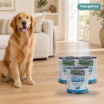 Perro junto a Farmina Vet Life Hypoallergenic Cerdo y Patata Comida Húmeda para Perros