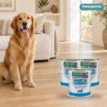 Perro junto a Farmina Vet Life Hypoallergenic Pato y Patata Comida Húmeda para Perros