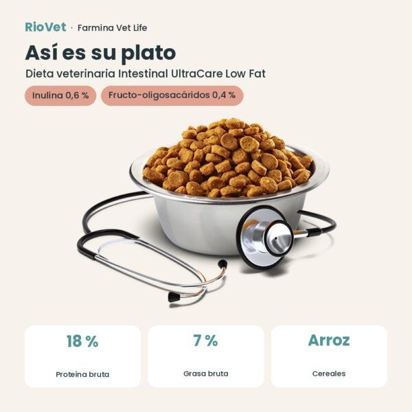 Composición de Farmina Vet Life Intestinal UltraCare Low Fat Pienso para Perros