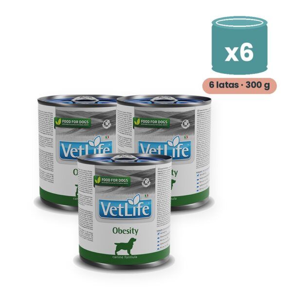 Farmina Vet Life Obesity Comida Húmeda para Perros Pack 6x300 g