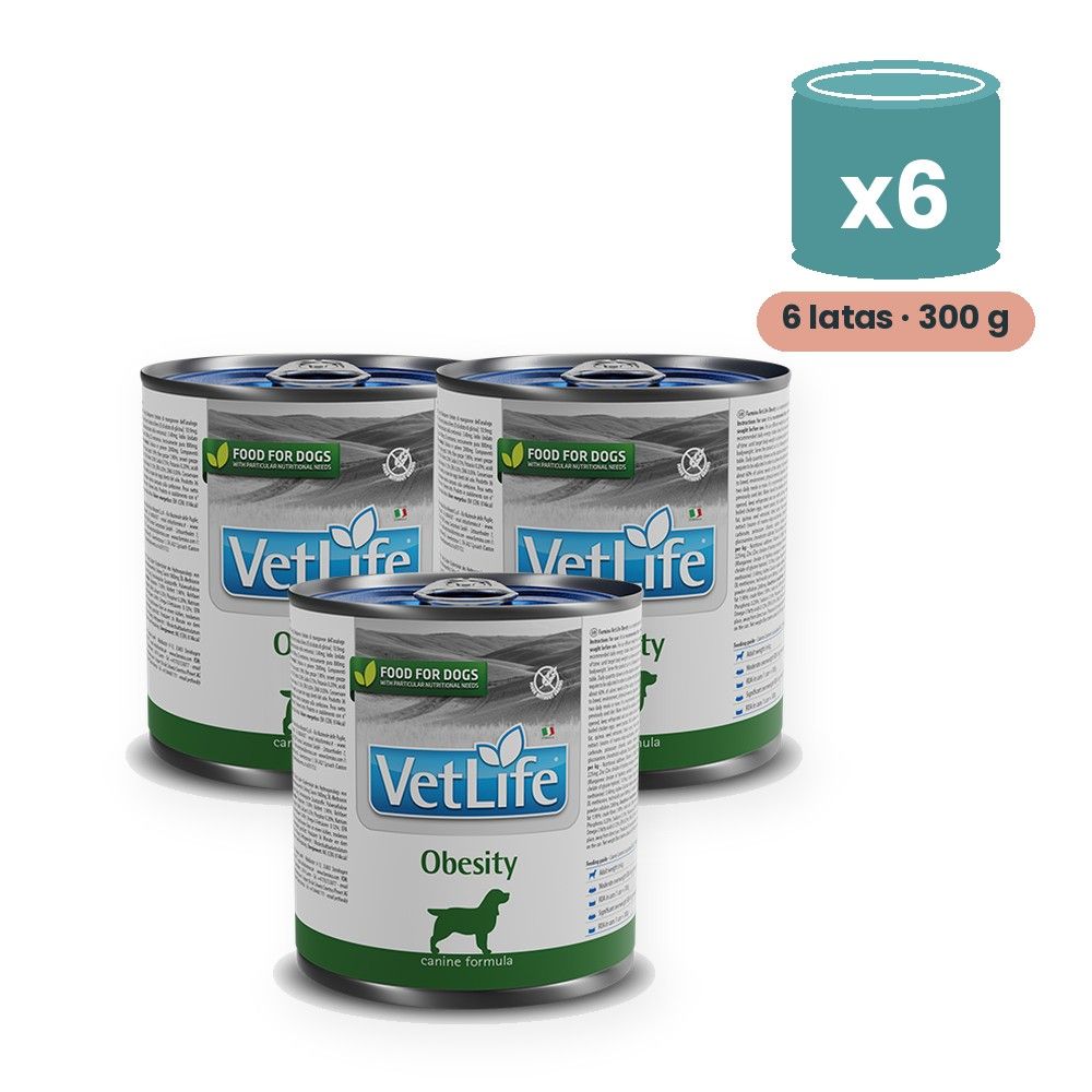 Farmina Vet Life Obesity Comida Húmeda para Perros Pack 6x300 g Farmina Vet Life Obesity Comida Húmeda para Perros Pack 6x300 g