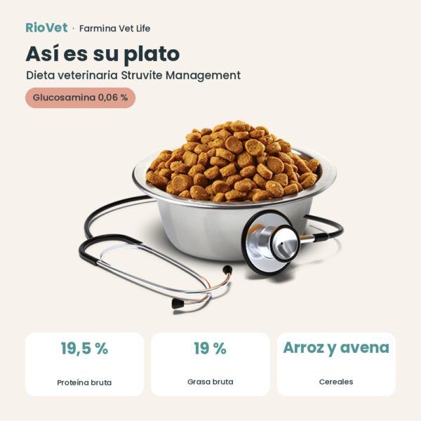 Composición de Farmina Vet Life Struvite Management Pienso para Perros