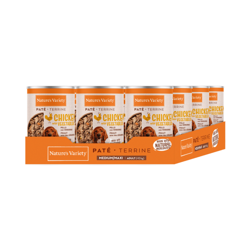 Nature's Variety Paté con Pollo Para Perros Adultos Medium/Maxi Pack Ahorro 12×400 Gr Nature's Variety Paté con Pollo Para Perros Adultos Medium/Maxi Pack Ahorro 12×400 Gr