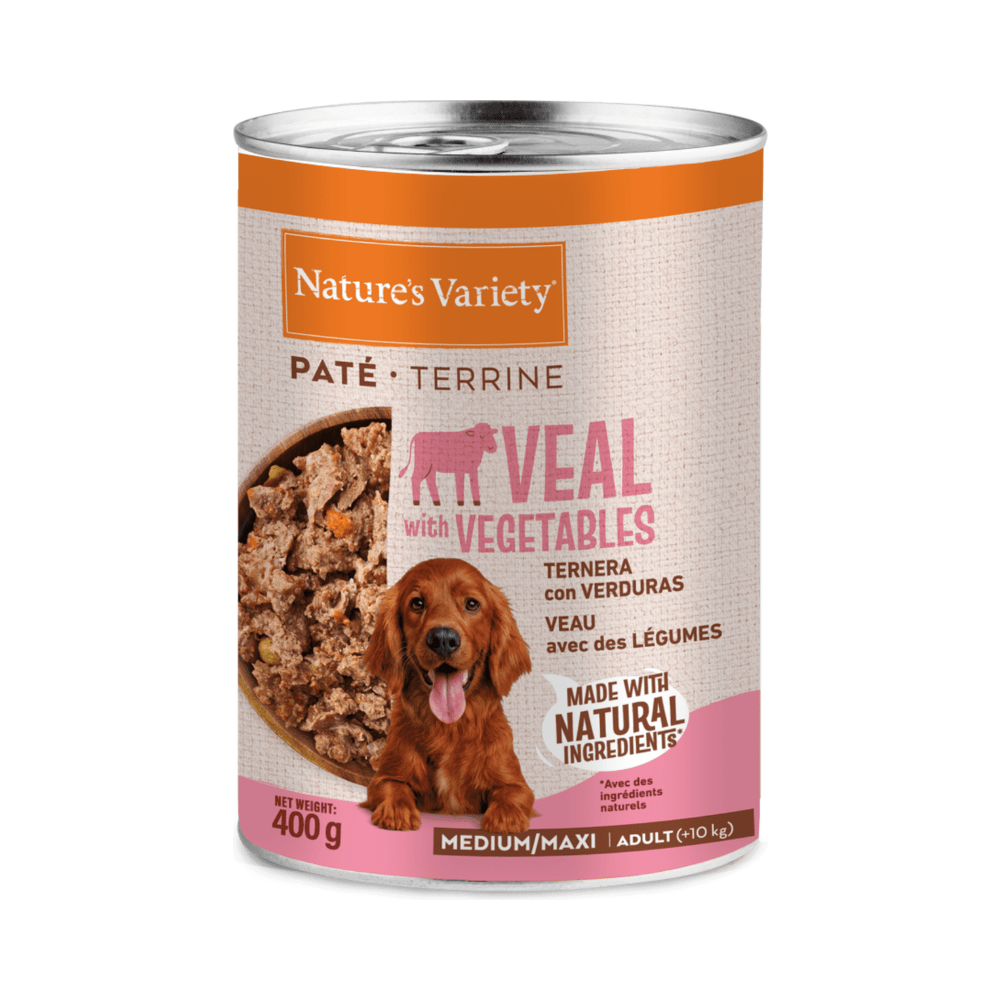 Nature's Variety Paté con Ternera Para Perros Adultos Medium/Maxi Pack Ahorro 12×400 Gr Nature's Variety Paté con Ternera Para Perros Adultos Medium/Maxi Pack Ahorro 12×400 Gr