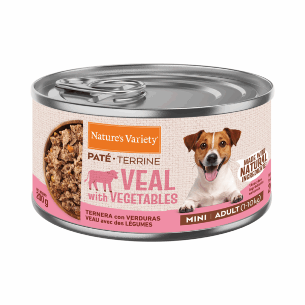 Nature's Variety Paté con Ternera Para Perros Adultos Mini Pack Ahorro 12×200 Gr