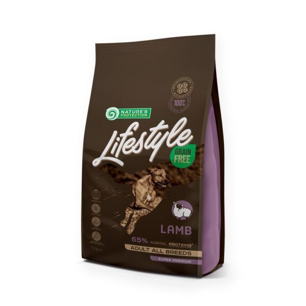 Nature's Protection Lifestyle Pienso Sin Cereales Cordero Para Perros Adultos 1,5 kg