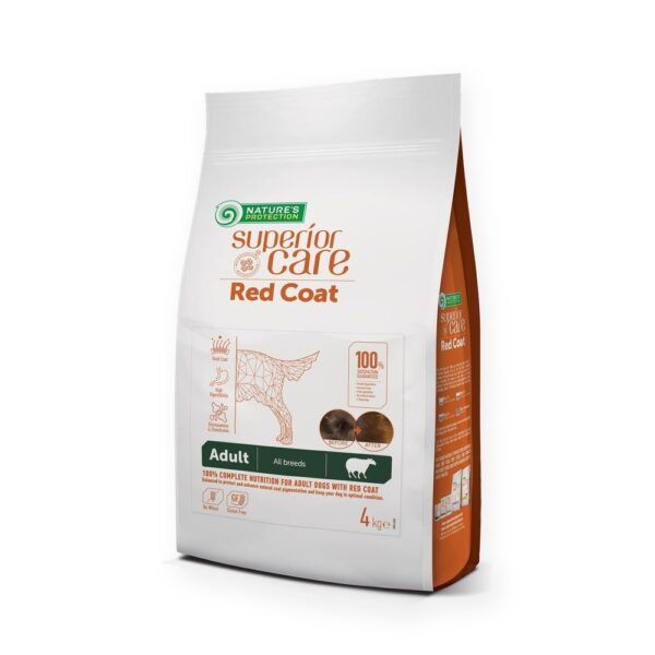 Nature's Protection Superior Care Red Dog Pienso Sin Cereales Cordero Para Perros Adultos Pelo Rojo 10 kg
