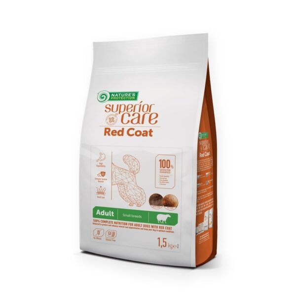 Nature's Protection Superior Care Red Dog Pienso Sin Cereales Cordero Para Perros Adultos Razas Pequeñas Pelo Rojo