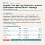 Nature's Protection Superior Care Red Dog Pienso Sin Cereales Salmón Para Perros Adultos Pelo Rojo 10 kg ficha técnica