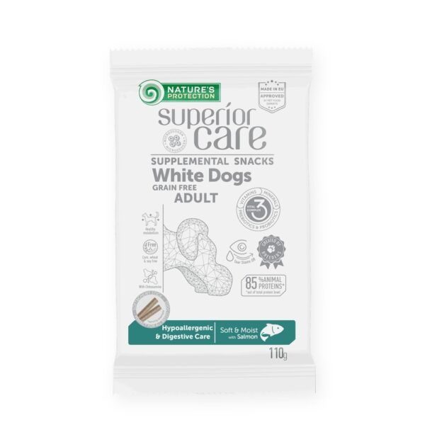 Nature's Protection Superior Care Snack Sin Cereales Salmón Hipoalergénico Y Digestivo Para Perros 110 g