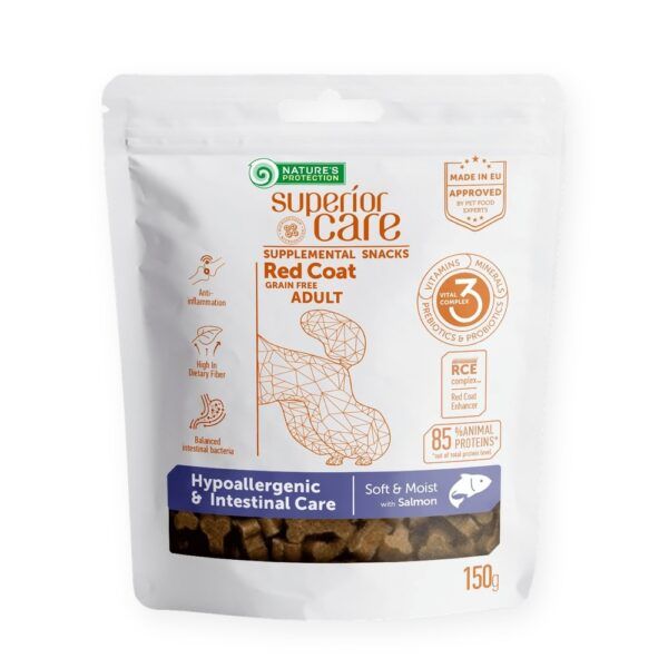Nature's Protection Superior Care Snack Sin Cereales Salmón Para Perros Adultos Pelo Rojo 150 g