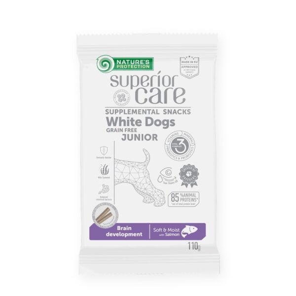 Nature's Protection Superior Care Snack Sin Cereales Salmón Para Perros Junior 110 g