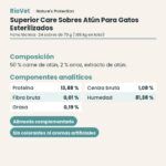 Nature's Protection Superior Care Sobres Atún Para Gatos Esterilizados Pack 24x70 g ficha técnica